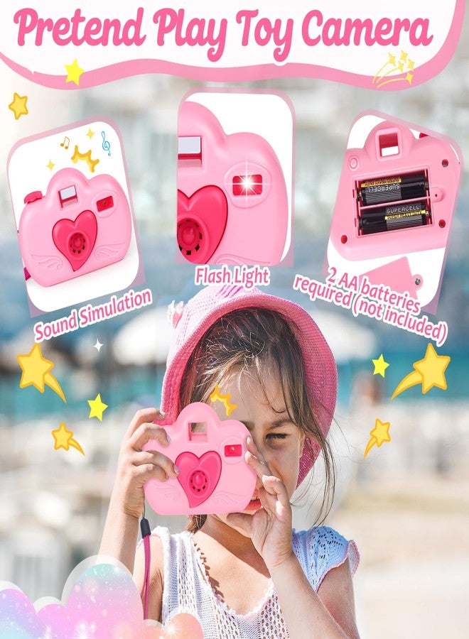 HUUIDY Play Purse for Little Girls, Toddler Travel Purse with Accessories, Pretend Play Toys Including Handbag, Camera, Phone, Wallet, Fake Makeup, Birthday Christmas Gifts for Girls Ages 3+ - Image 4